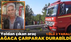 Şarampole yuvarlanan araçta 1 kişi öldü 2 kişi de yaralandı