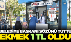 Belediye başkanı sözünü tuttu: Ekmek 1 TL oldu