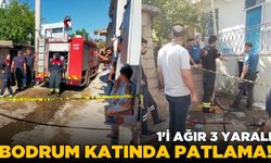 Gaz sıkışmasından kaynaklı patlamada 1'i ağır 3 kişi yaralandı