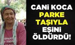 Cani koca parke taşıyla eşini öldürdü