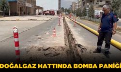 Doğalgaz çalışmasında bomba bulundu