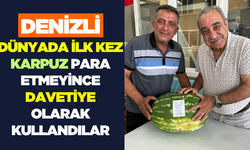 Dünyada bir ilk! Karpuzdan davetiye yaptılar