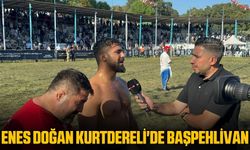 Enes Doğan Kurtdereli Mehmet Pehlivan Yağlı Güreşleri'nde Başpehlivan oldu