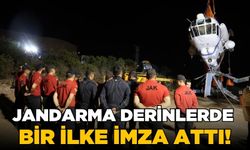 Jandarma yerli teknolojiyle derinlerden helikopter çıkardı