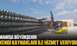 Manisa Büyükşehir kendi ürettiği malzemelerle şehri güçlendiriyor