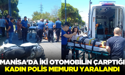 Manisa'da feci kaza! Kadın polis memuru yaralandı