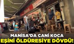 Manisa'da sokak ortasında kadına şiddet!