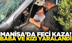 Manisa'da tır hafif ticari araca çarptı: 2 yaralı