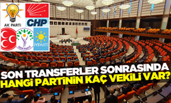 Meclis'te transferler sonrası milletvekili sayıları nasıl oldu?