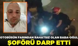 Denizli'de baba oğulun otobüs şoförünü darp ettiği o anlar kamerada