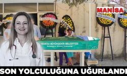 Manisa'da genç doktora hüzünlü veda