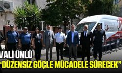 Vali Ünlü mobil göç aracının çalışmalarını inceledi!