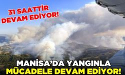 Manisa'da 31 saatlik yangınla mücadele devam ediyor!