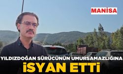 Manisa'ya giden sanatçı yolda gördüğü manzaraya tepkisiz kalamadı