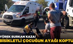 TESKİ'ye ait aracın altında kalan 15 yaşındaki çocuğun ayağı koptu