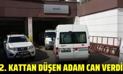 Balkondan düşen adam can verdi