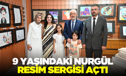 9,5 yaşındaki Nurgül'ün çizdiği resimler beğeni topluyor