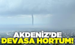 Akdeniz'de devasa hortum film sahnelerini aratmadı