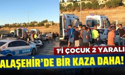 Alaşehir'de korkutan kaza: 2 yaralı