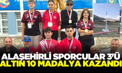 Alaşehirli sporcular 10 madalya kazandı