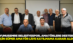 Amatör kulüplere destek olmak amacıyla lige katılmama kararı aldı