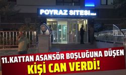 Asansör boşluğuna düşen kişi hayatını kaybetti!