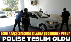 Boşanma aşamasındaki eşini aracın içerisinde vurup polise teslim oldu