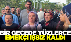 Çalışmak için fabrikaya giden yüzlerce kişi işsiz kaldıklarını öğrendi