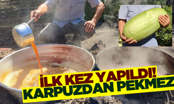 Ege'de bir ilk! Karpuzdan pekmez yaptılar