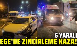 Ege'de zincirleme kaza: 6 yaralı