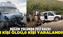 Hafif ticari araç ile minibüs çarpıştı: 1 ölü 6 yaralı