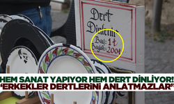 Hem sanatını icra ediyor hem de dert dinliyor! Fiyat tarifesi dikkat çekiyor