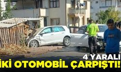 İki otomobil çarpıştı: 4 yaralı