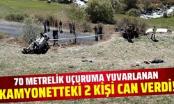 Kamyonet uçuruma yuvarlandı: 2 ölü