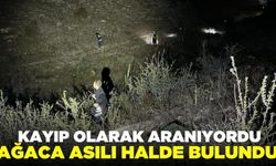 Kayıp olarak aranan kişi ağaçta asılı halde bulundu