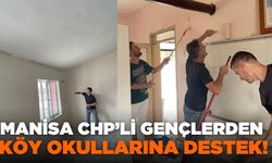 Kırkağaç CHP Gençlik Kolları, köy okullarının tadilatına başladı!