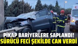 Kontrolden çıkan pikap bariyerlere çarptı: 1 ölü