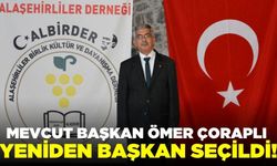 Alaşehirliler Derneği'nde Ömer Çoraplı Tekrar Başkan Seçildi!