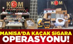 Manisa'da  Kaçak Sigara Operasyonu! 3 gözaltı