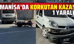 Manisa'da kamyonet ile motosiklet çarpıştı: 1 yaralı