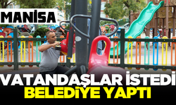 Manisa'da parklara bakım onarım çalışması yapıldı