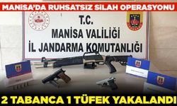 Manisa'da ruhsatsız tabanca ele geçirildi