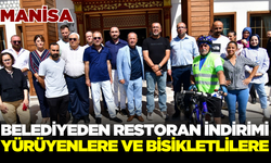 Manisa'da yürüyerek veya bisikletle işe gelen belediye personeline restoran indirimi