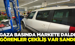 Fren yerine gaza basınca markete girdi