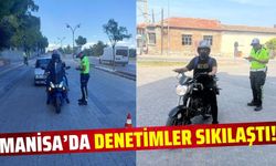 Kırkağaç'ta motosikletlilere denetim