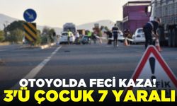 Otomobil şarampole yuvarlandı: 7 yaralı