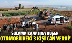 Otomobil sulama kanalına düştü: 3 ölü