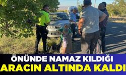 Park halindeki aracının altında kalan kişi yaralandı