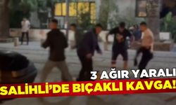 Salihli'de bıçaklı kavga: 3 ağır yaralı