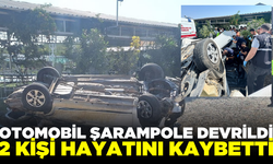 Şarampole devrilen otomobildeki 2 kişi hayatını kaybetti